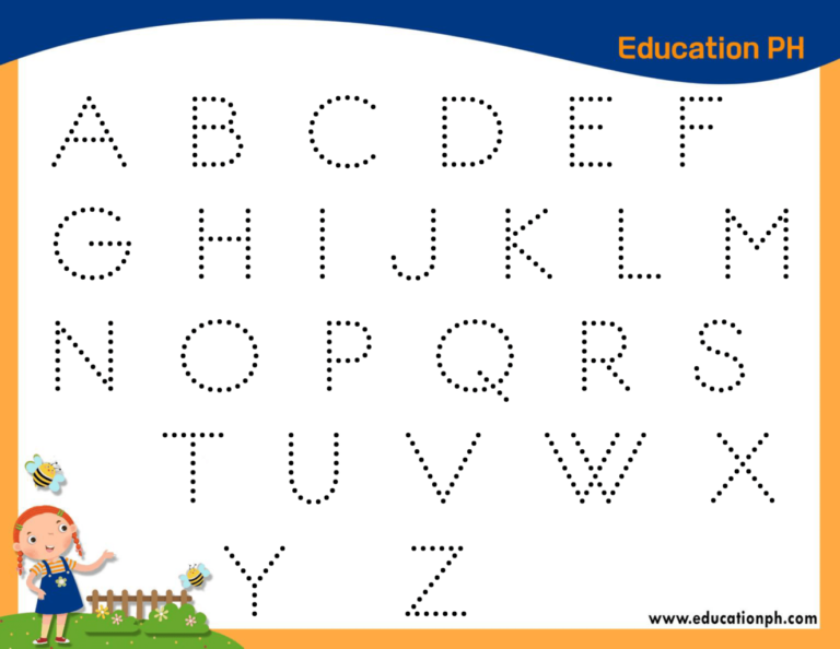 Preschool Worksheets Alphabet Tracing And Coloring