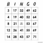 Printable Bingo Numbers 1 75 Gridgit