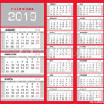 Printable Calendar With Week Numbers 2019 Calendar With