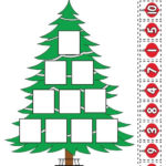 Printable Christmas Tree Ordering Numbers Worksheet