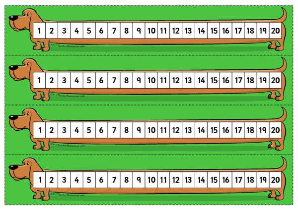 Printable Desktop Number Line To 20 Ideal To Pop On