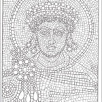 Printable Mosaic Coloring Pages For Adults Roman Mosaic