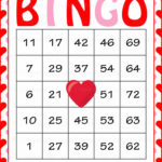 Printable Number Bingo Cards 1 75 Printable Card Free