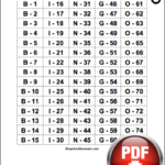 Printable Number Bingo Cards 1 75 Printable Cards