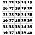 Printable Number Cards 1 50 Printable Numbers Number