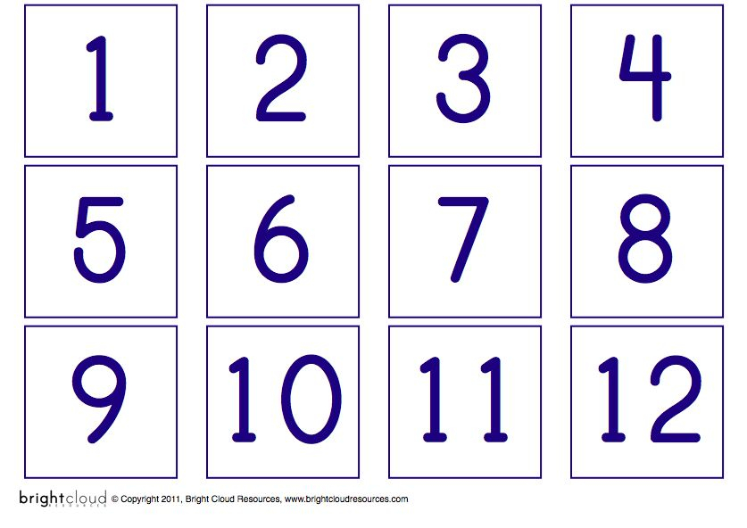 Printable Numbers 1 20 Printable Flash Cards Printable Printable Numbers 1 20 Printable Flash Cards Printable