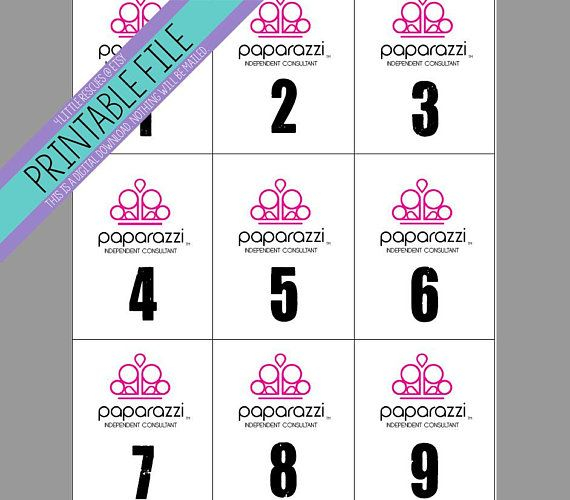 Printable Paparazzi Logo Forward AND Reverse Mirror Image 