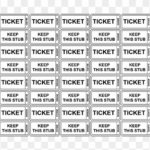Printable Raffle Tickets Template Numbered Raffle
