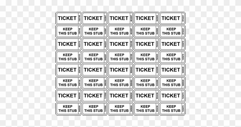 Printable Raffle Tickets Template Numbered Raffle 