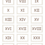 Printable Roman Numeral Flash Cards