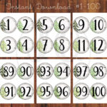 Printable Table Numbers Woodland Classroom Decor Classroom