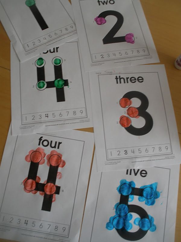 Printable TouchMath Number Cards Touch Math Touch Point 