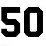 Printable Varsity Numbers 1 To 50 Letters And Numbers Org