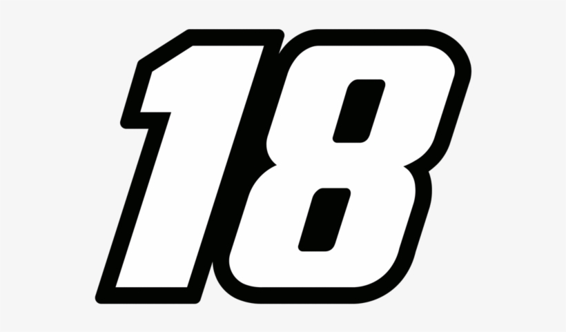 Race Car Clipart Number Kyle Busch Number 18 Free 