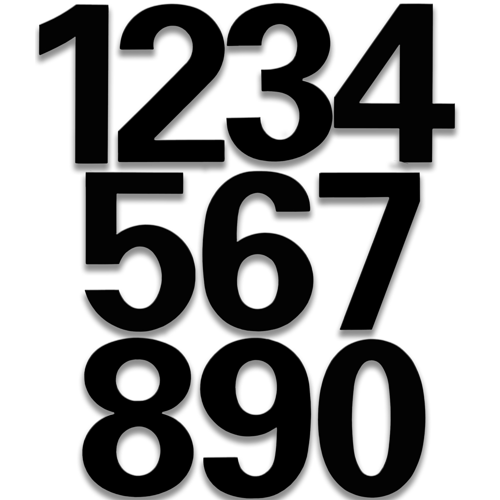 Raised House Numbers Bold In House Numbers