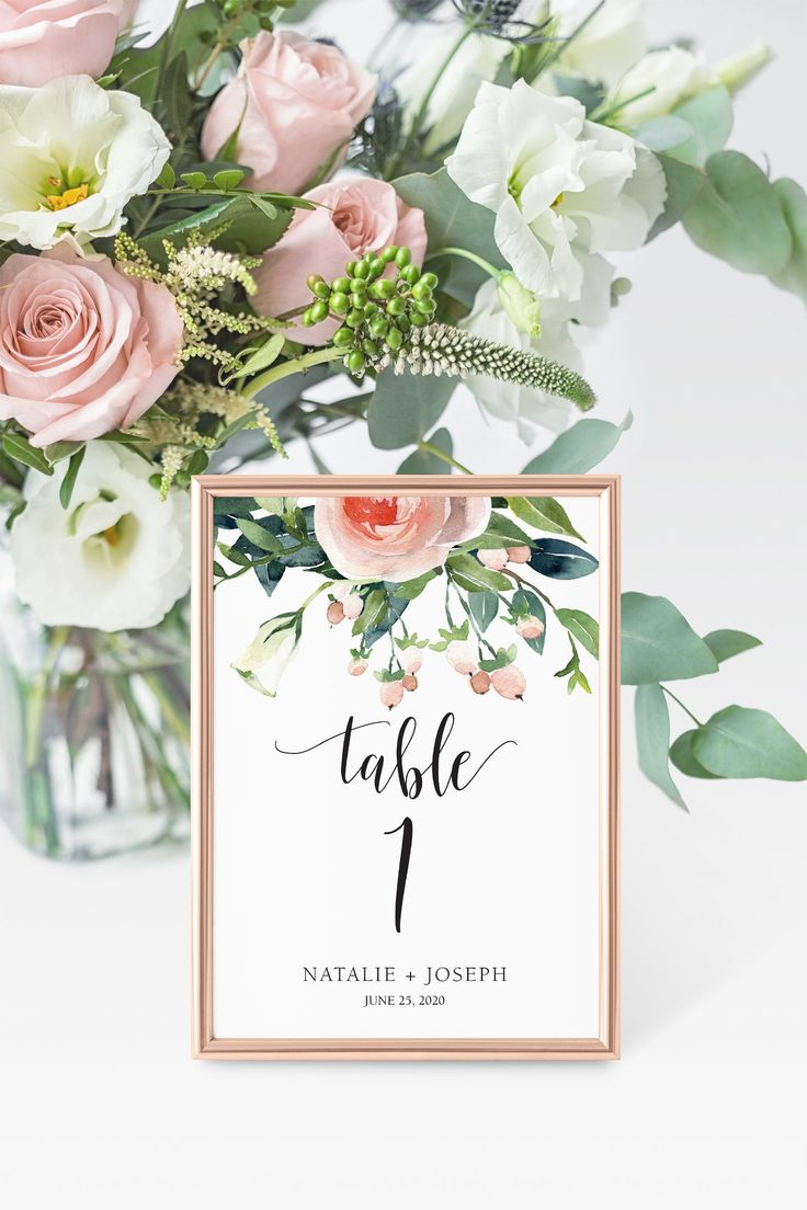 Rustic Wedding Table Numbers 1 20 Floral Wedding Table 