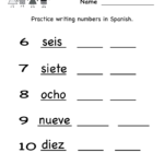 Spanish Numbers Worksheets 1 20 NumbersWorksheet