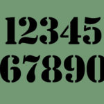 STENCIL 2 Inch Chunky Bold Numbers Set
