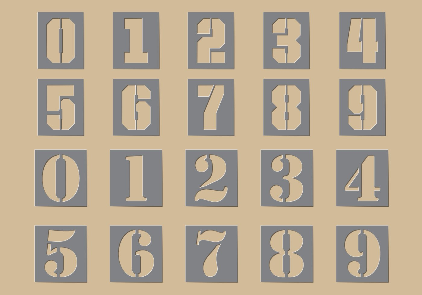 Stencil Number Vectors 108124 Download Free Vectors Stencil Number Vectors 108124 Download Free Vectors