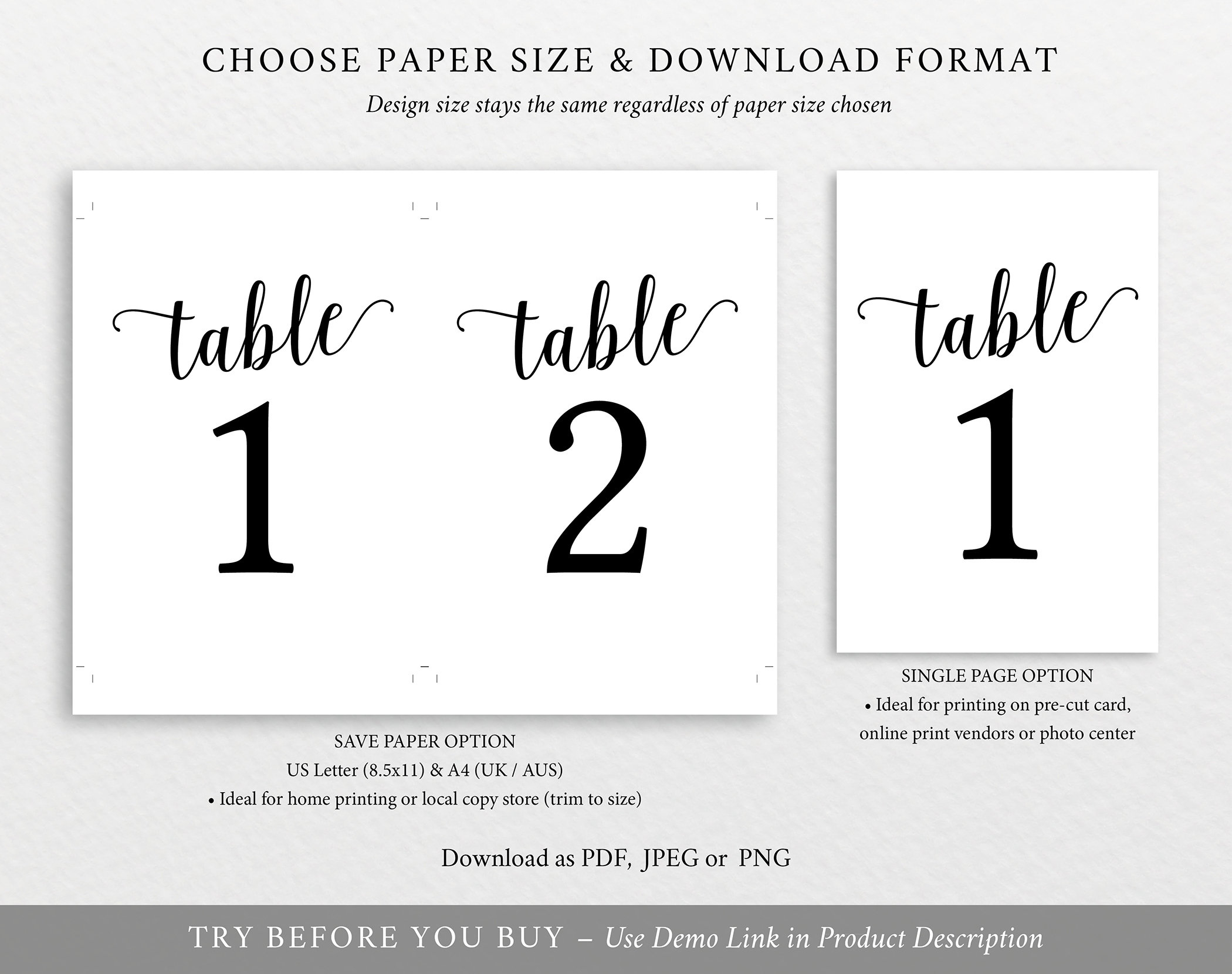 Table Number Template Table Numbers Printable Table Table Number Template Table Numbers Printable Table