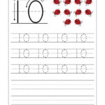 Tracing Numbers 1 10 Worksheets Kindergarten Pdf Name