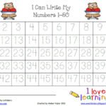 Tracing Numbers 1 50 Writing Numbers Tracing Worksheets