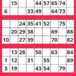 Virtual 1 90 Number Bingo Bingo Cards Printable