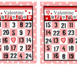Visiting Teaching Surprise Valentine Bingo 2 Different