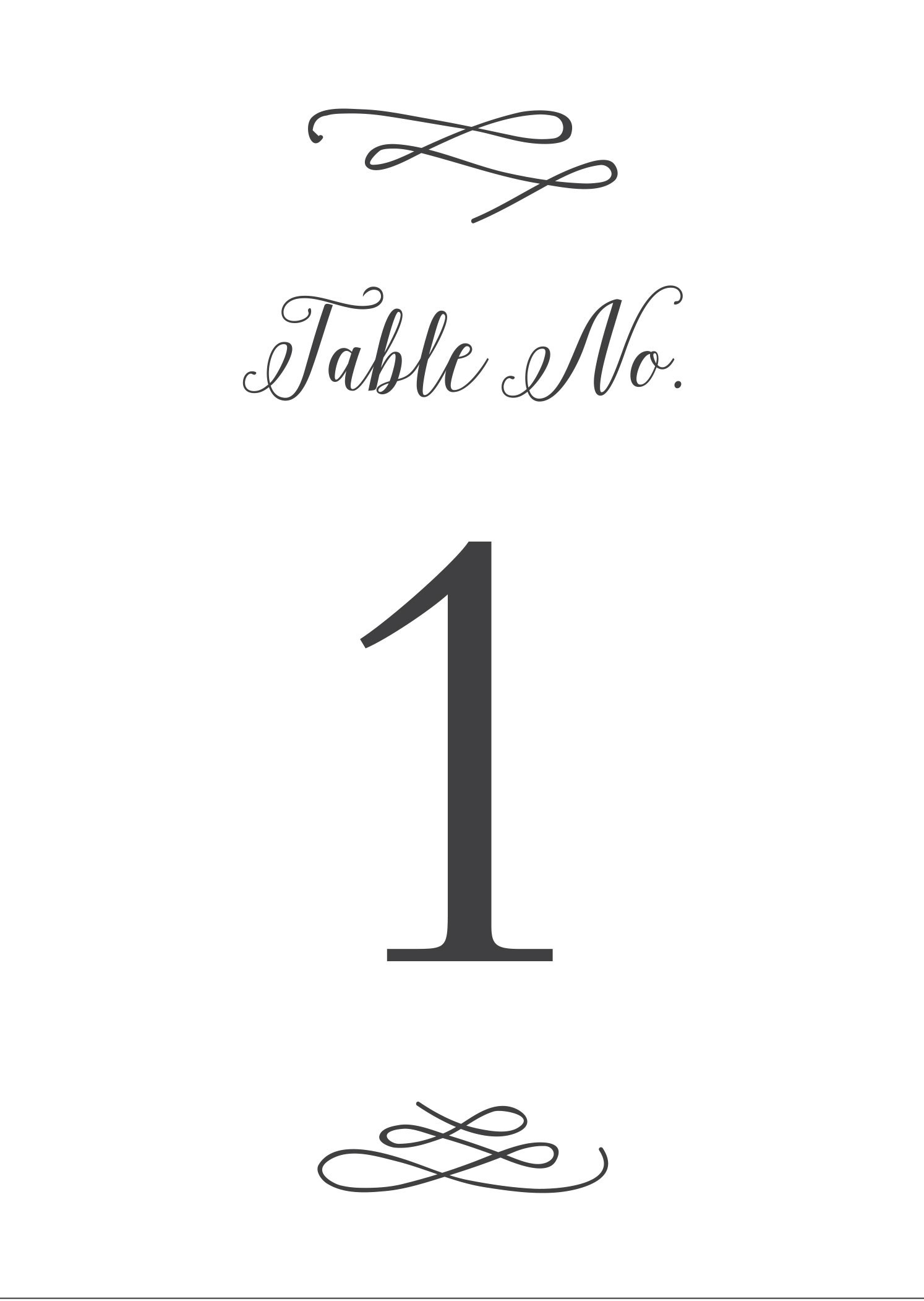 Whimsical Calligraphy Table Number Printables By Basic Invite Whimsical Calligraphy Table Number Printables By Basic Invite