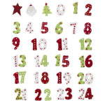 Wood Calendar Numbers 1 24 Kit Kreativitet Papper