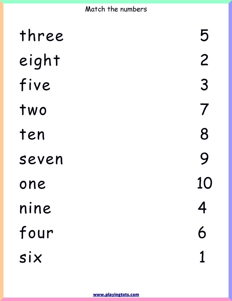 Writing Numbers In Word Form Worksheets Pdf